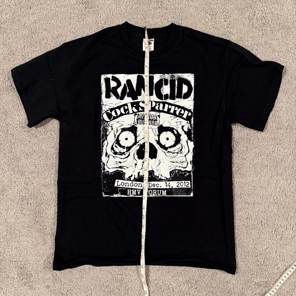 Rancid x C*ck Sparrer Concert T-Shirt – London HMV Forum 2012 – Fruit of the Loo - Picture 6 of 7